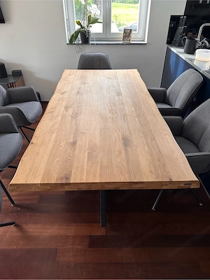 Esstisch Vollholz - LxBxH (200x100x75cm) Bild 2