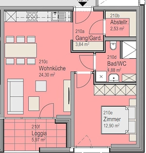 Dornbirn   2-Zimmer-Wohnung im 2. OG mit ca. 49 m  Bild 10