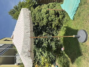 Boho Sonnenschirm inkl Schirmständer 