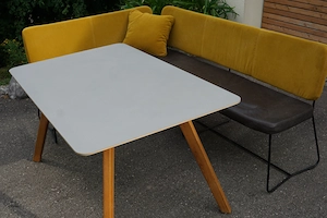 Hochwertige Eckbank + Tisch Kombination im Scandi Design  Bild 2