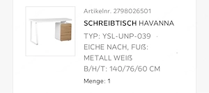 Schreibtisch-Set  Bild 3