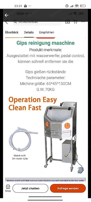 Goldschmiedeatelier Ablöse gibs Reinigung Maschine Bild 5