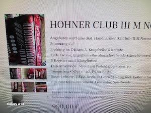 Hohner Club Akkordeon - Steirische Harmonika