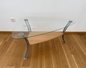 Couchtisch Holz Glas