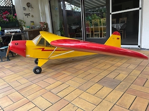 Flugmodell Piper PA18 Spannweite 4,00m Motor Toni Clark Bild 3