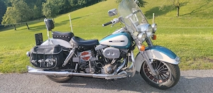 Harley Davidson FLH  BJ.79 mit Seitenwagen"Squire" aus Platzgründen zu verkaufen  Bild 3
