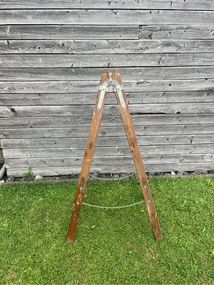 Holzleiter 4 Sprossen Bild 2