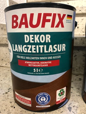 Langzeitlasur Holz Lasur Pflege Mahagoni  Bild 2