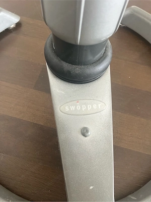 Original Swopper Hocker in Schwarz Silber   ergonomischer Sitzhocker Bild 4