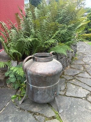 Deko -Kupferkessel    Vase Bild 2