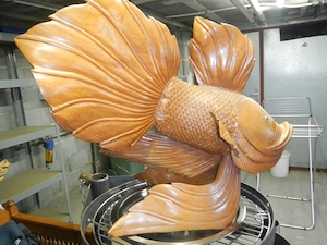 Ein Fisch Handmake  aus Asien!  GLÜCKSBRINGER Bild 3
