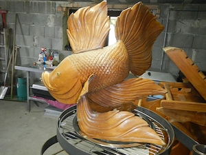 Ein Fisch Handmake  aus Asien!  GLÜCKSBRINGER Bild 2
