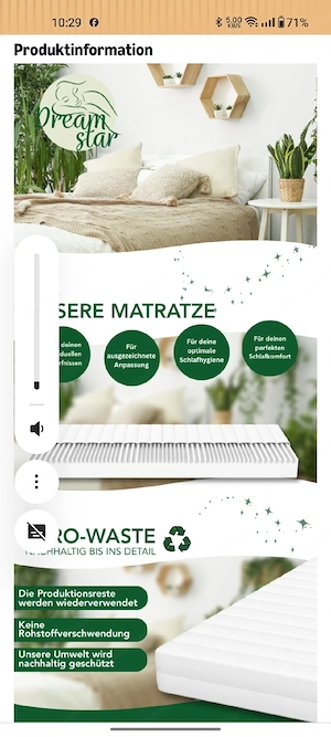 Matratze 140x190cm Bild 3