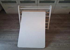 3-teiliges Kletterset aus Holz von Familienbett (Pikler-Dreieck, Kletterbogen & Rutschbrett) Bild 3