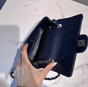Chanel Retangular Classic flap Bag beau SHW Bild 3