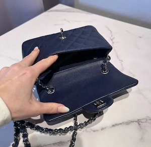 Chanel Retangular Classic flap Bag beau SHW Bild 2