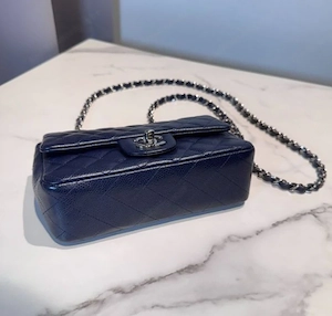 Chanel Retangular Classic flap Bag beau SHW Bild 4