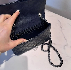 Chanel Retangular Classic flap Bag beau SHW Bild 5