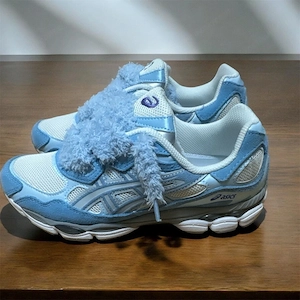 Asics Gel-Nyc Blau + Fluffy laces | Größe 42 Bild 4