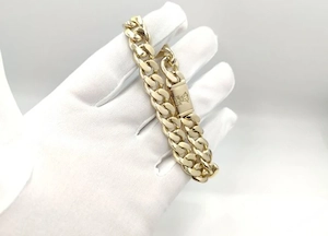 80g panzerarmband ,Modell: Panzerkette   kubanische Armband 585er, geld Gold Bild 3