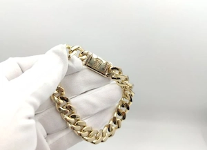 80g panzerarmband ,Modell: Panzerkette   kubanische Armband 585er, geld Gold Bild 4