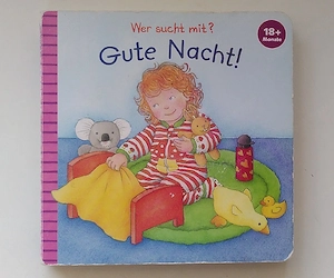 Pappbilderbuch "Wer sucht mit? Gute Nacht!"
