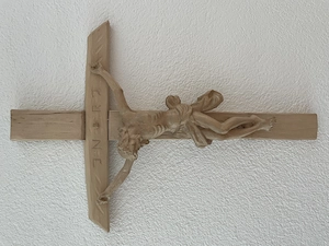 Kruzifix aus Holz natur