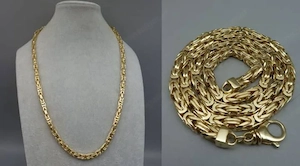 Halsketting   KETTING VAN DE  KONING   6 mm   70 cm Länge  GOUD 585 14K GJ Gewicht   Gewicht  188 Gr
