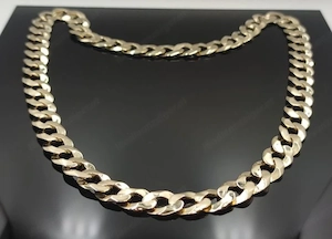 190g Panzerkette   kubanische kette 585er gelb Gold