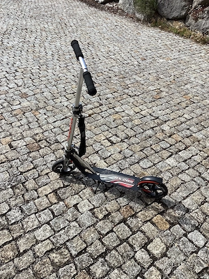 Roller - HUDORA BigWheel  205, Scooter schwarz anthrazit Bild 2