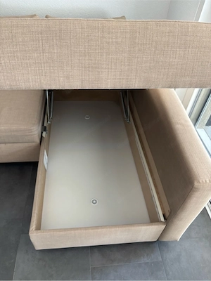 Sofa couch bettsofa bettcouch ikea beige 230x150 gebraucht voll funktional Bild 2