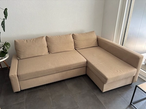 Sofa couch bettsofa bettcouch ikea beige 230x150 gebraucht voll funktional