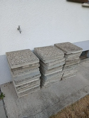 Waschbetonplatten und Betonpflaster