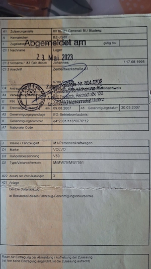 Volvo V50, dunkelrot Bild 2