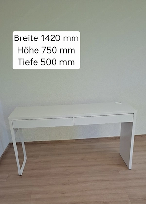 Schreibtisch, weiss Bild 2