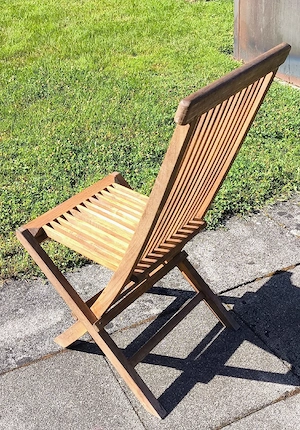 Gartenstuhl aus Teakholz  Bild 2