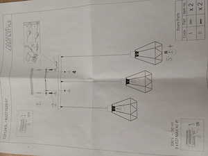 Hängelampe Metall  Bild 5