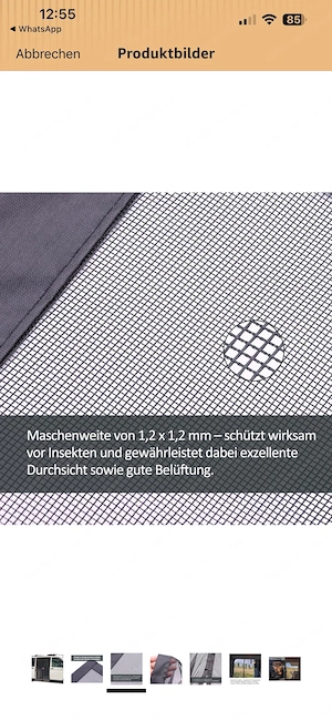 Moskitonetz für Schiebetür VW T4 T5 magnetisch Bild 3