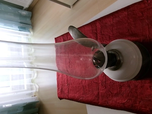 Petroleumlampe mit Zinn Bild 2