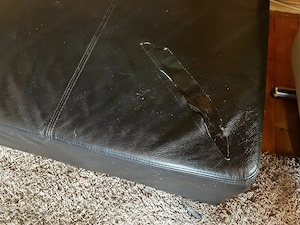 Leder Couch zu verschenken  Bild 2
