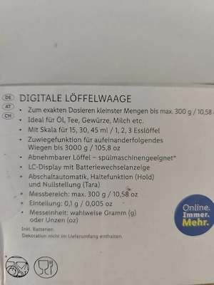 digitale Löffelwaage Bild 3