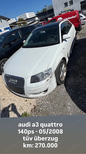 Audi A3 Quattro 2.0 TDI   140 PS   05 2008 Bild 2