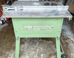 Ich verkaufe eine ELEKTRA BECKUM PK250 Kreissäge BJ. 1990 zum selbst abholen Bild 2