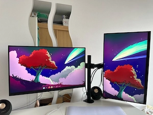 2x AOC 27G4XED Monitor + Halterung Bild 2