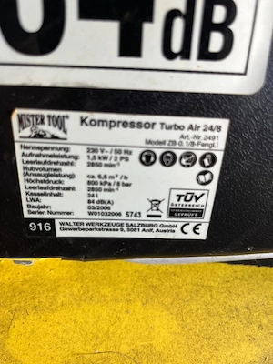 Kompressor Turbo Air 8 bar Bild 3