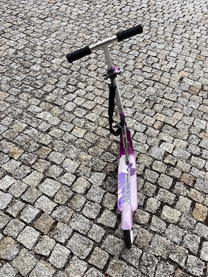 Roller - Hudora BigWheel 205 weiß pink Bild 2