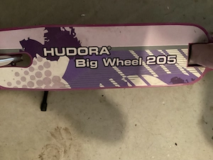 Roller - Hudora BigWheel 205 weiß pink Bild 5