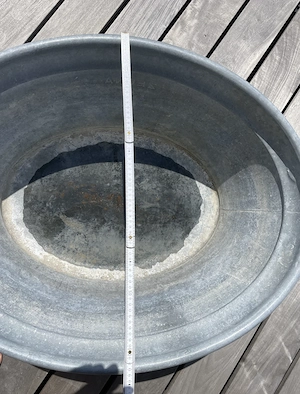 schöne Wanne aus Zink (80 x 64cm) Bild 2