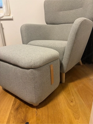 Couch Sessel mit Fußablage Bild 3