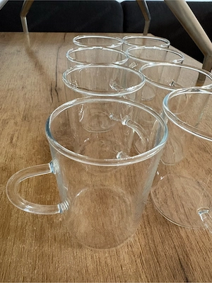 Glastassen